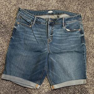 Old Navy Dark Blue Jean Shorts for Women